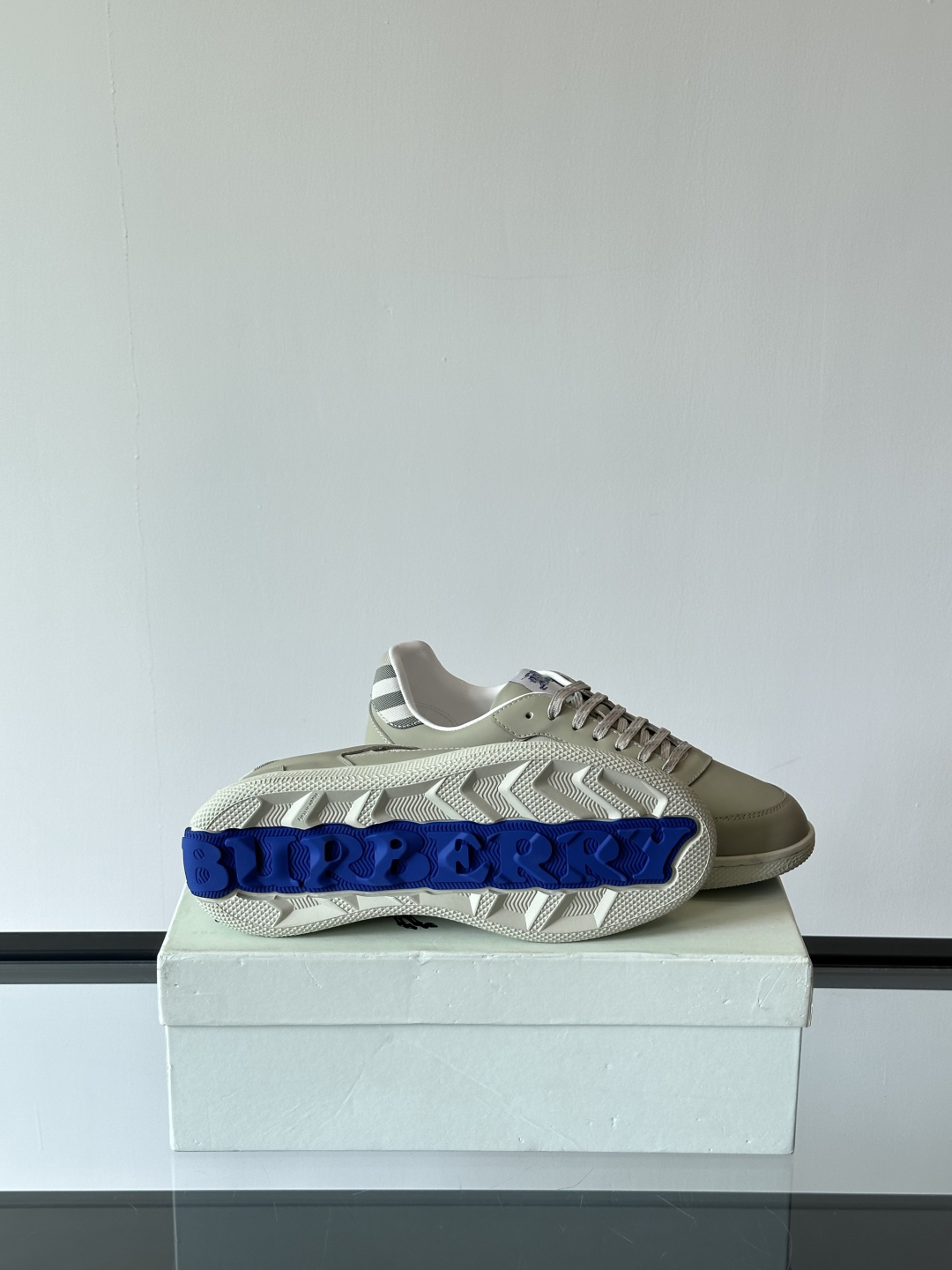 Burberry Vintage Check Low-Top Sneakers Beige