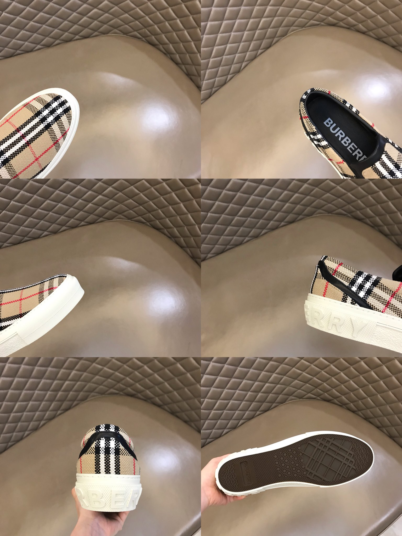 Burberry Vintage Check Slip-On Beige