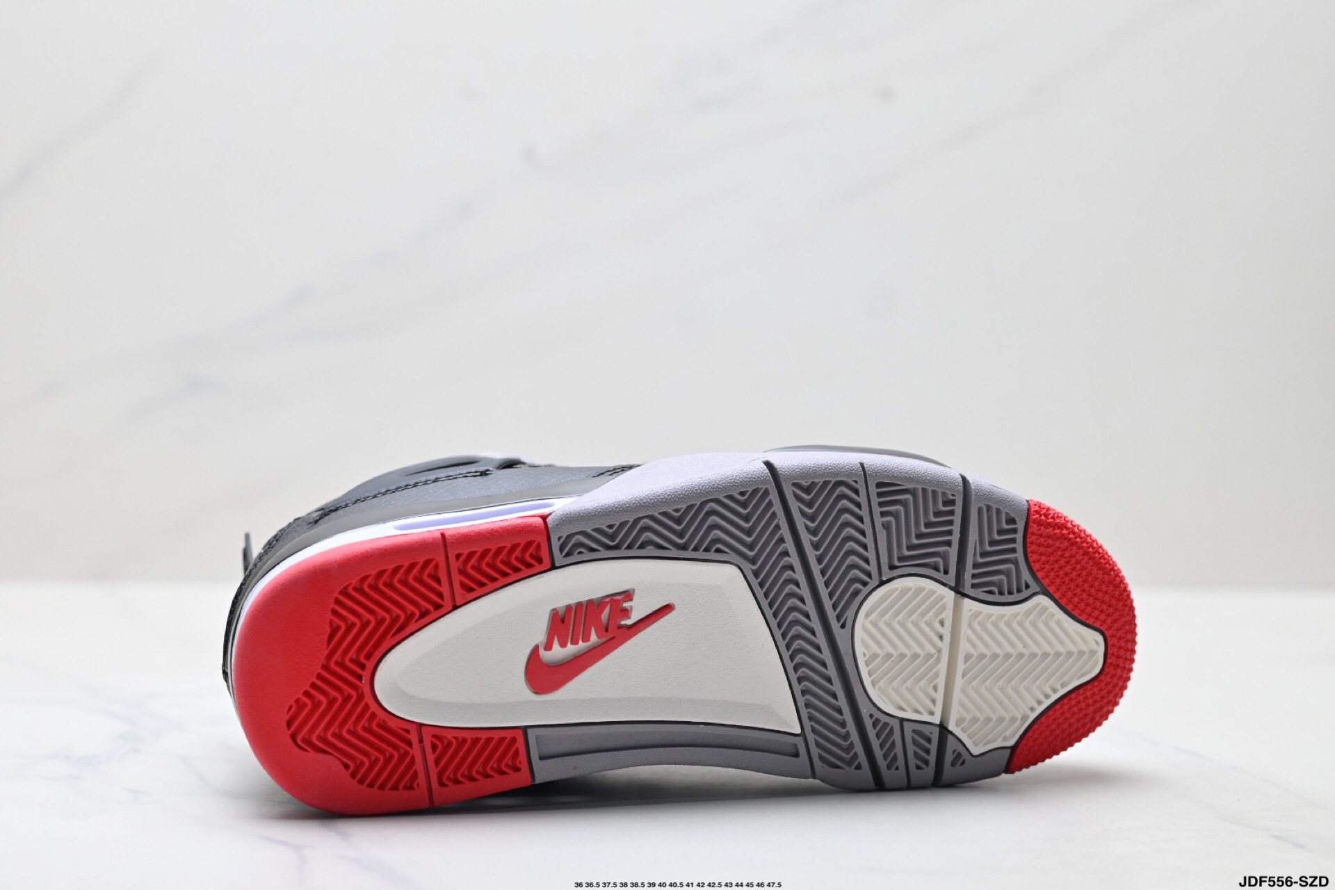 Jordan Air 4 Retro Mid Top Sneakers Black/Red