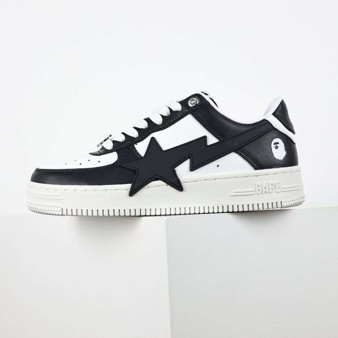 A Bathing Ape BAPE STA Low Sneakers Black/White
