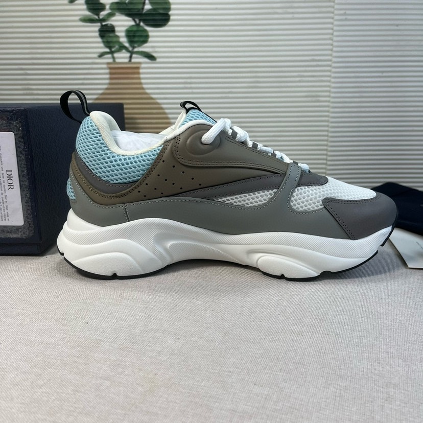 Dior B22 Retro Runner Sneakers Grey/Blue