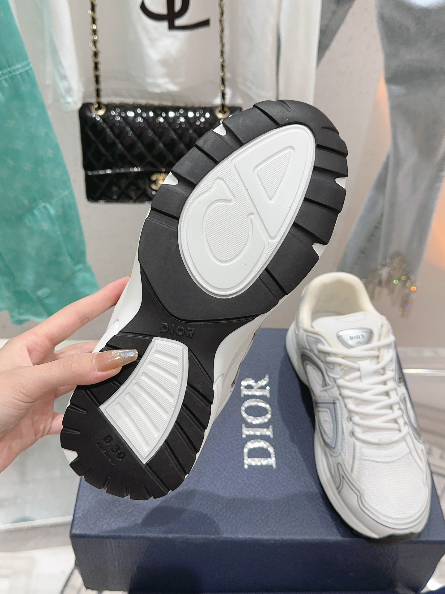 Dior B30 Low-Top Sneakers White