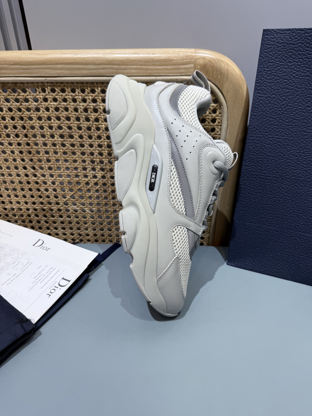 Dior B22 Chunky Runner Sneakers Gray