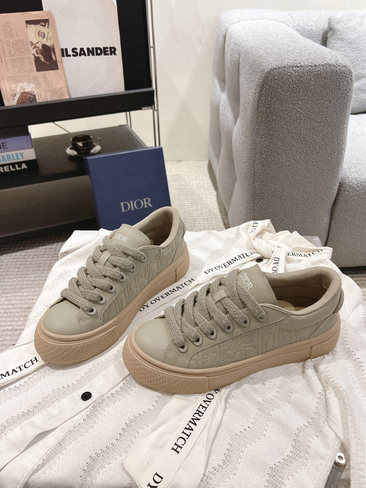 Dior B33 CD Diamond Sneakers Gray