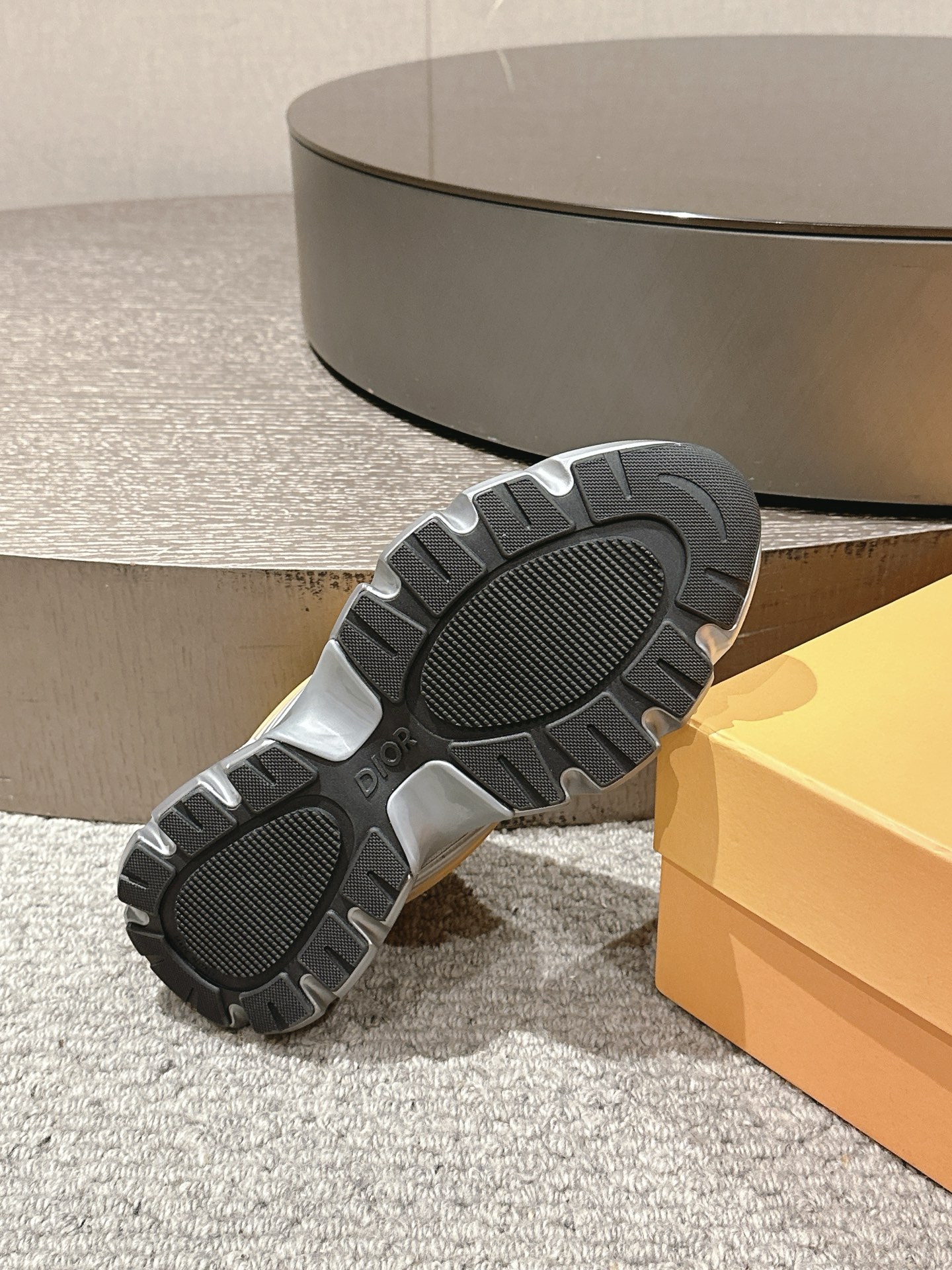 Dior B44 Gradient Mesh Dad Sneakers Yellow