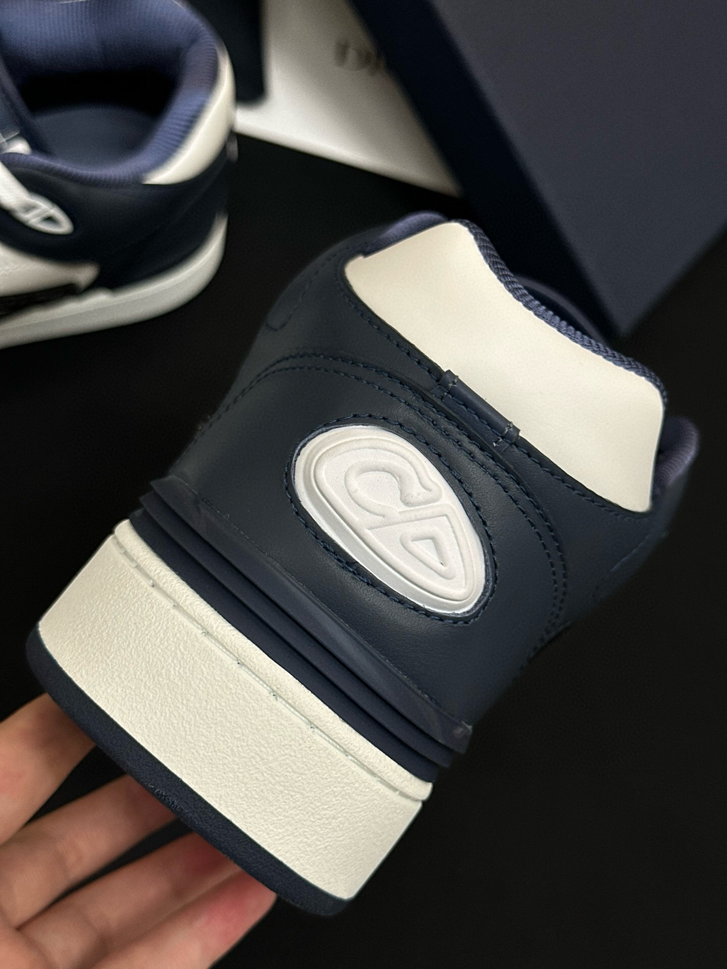 Dior B57 Low-Top Sneakers Navy/White