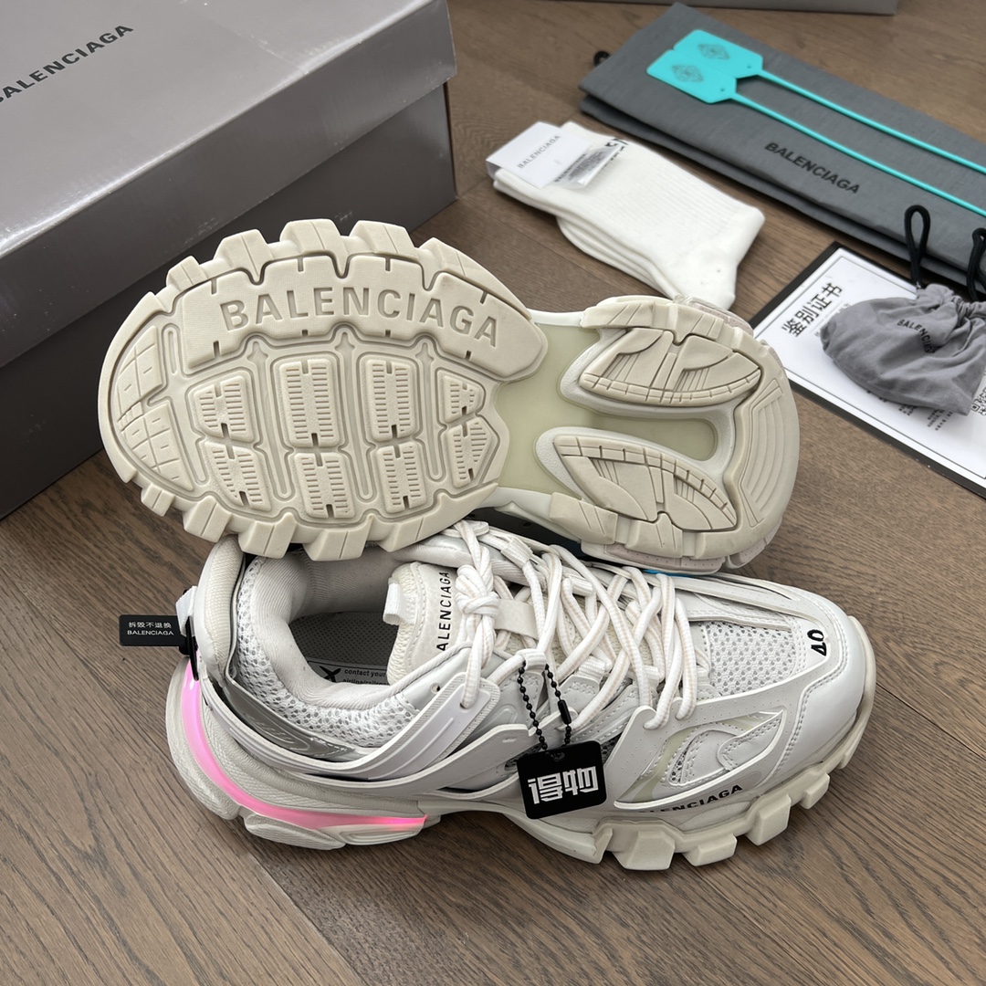 Balenciaga Track Trainer LED Sneakers White