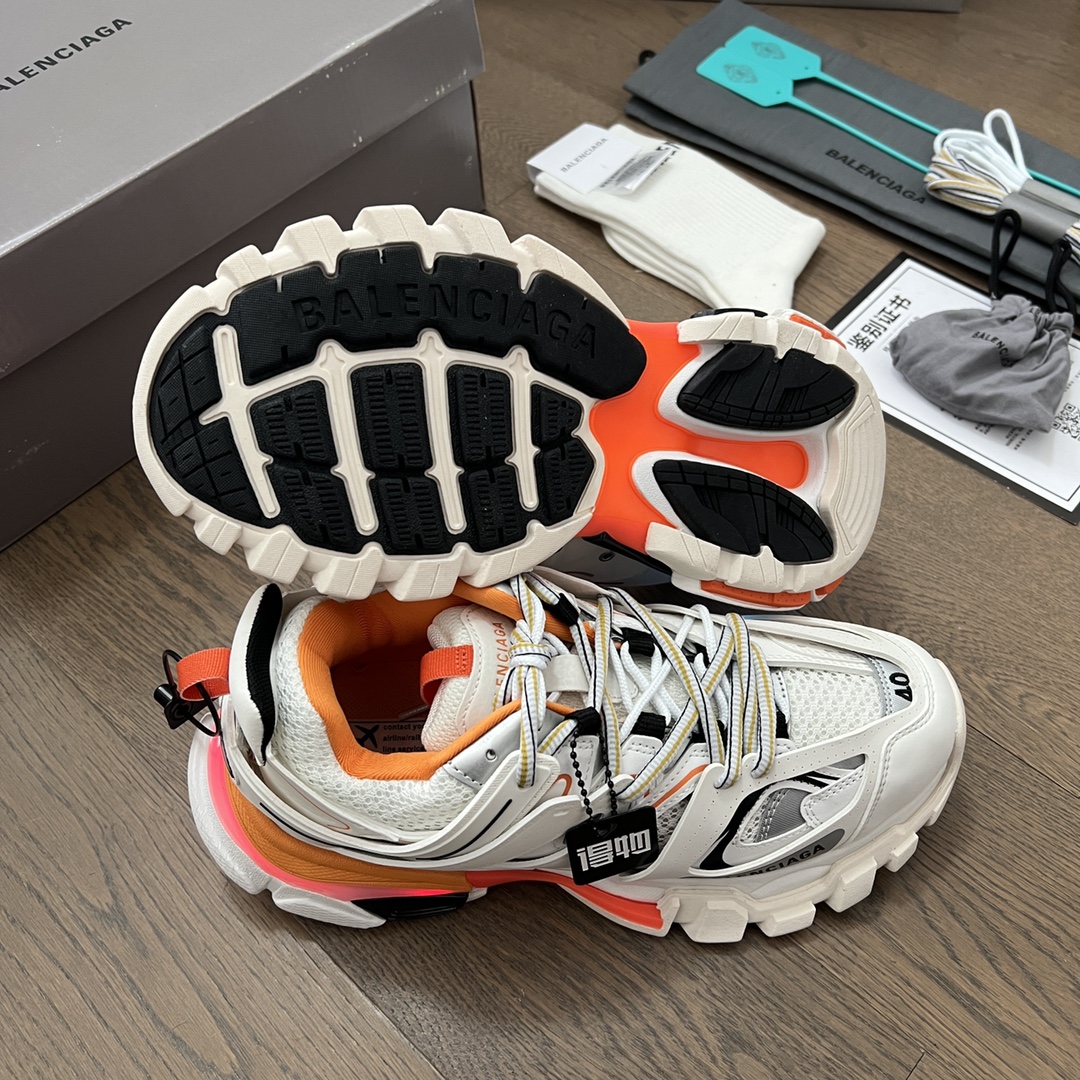 Balenciaga Track Trainer LED Sneakers White