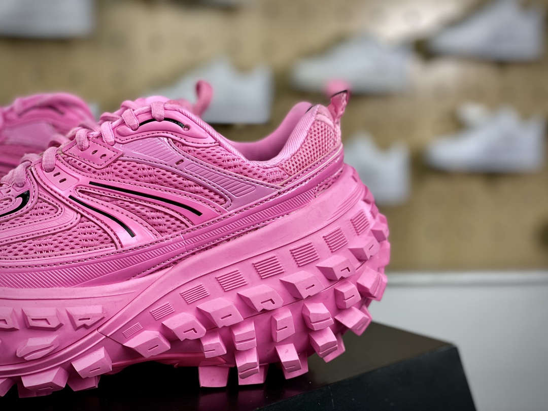 Balenciaga Defender Platform Sneakers Fluorescent Pink