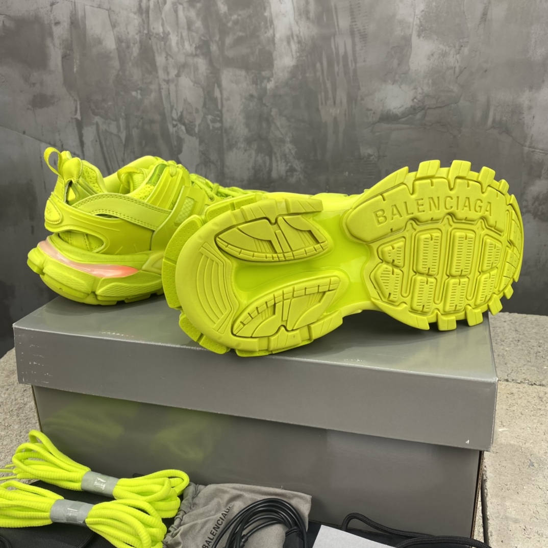 Balenciaga Track LED Sneakers Neon Yellow