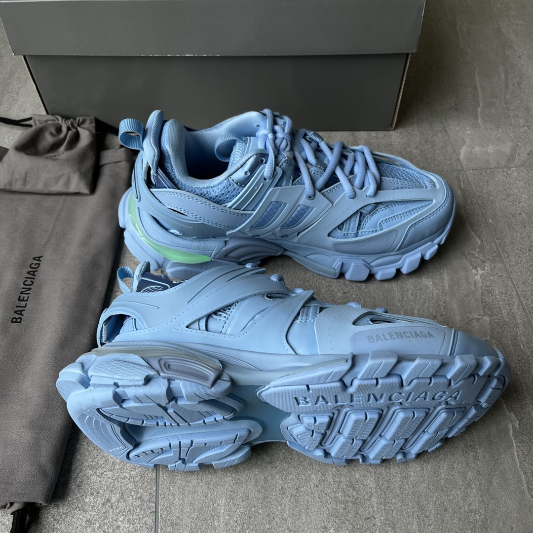 Balenciaga Tra Trainer LED Sneakers Sky Blue