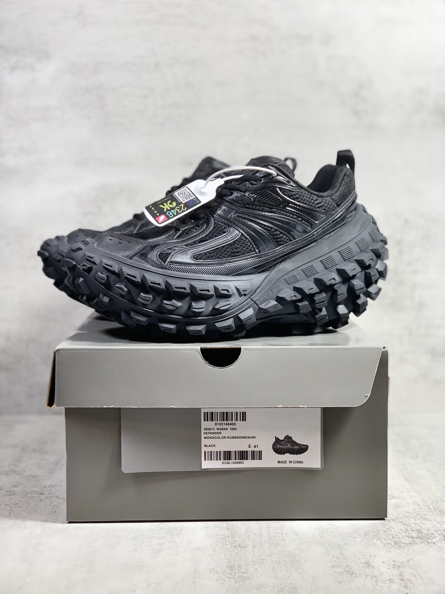 Balenciaga Defender Platform Sneaker Black