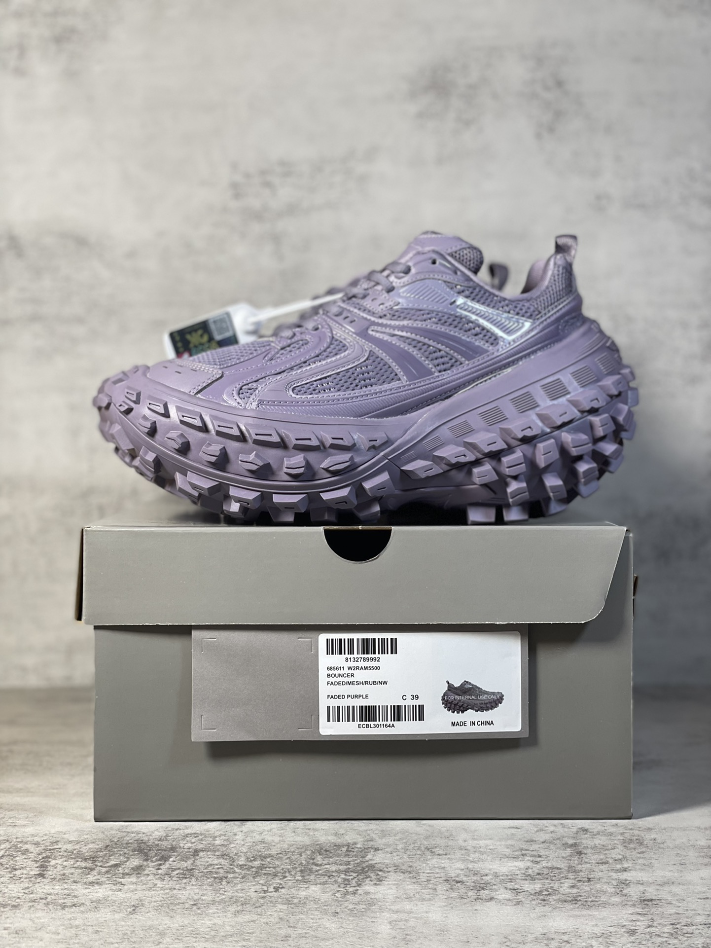 Balenciaga Defender Platform Sneakers Purple