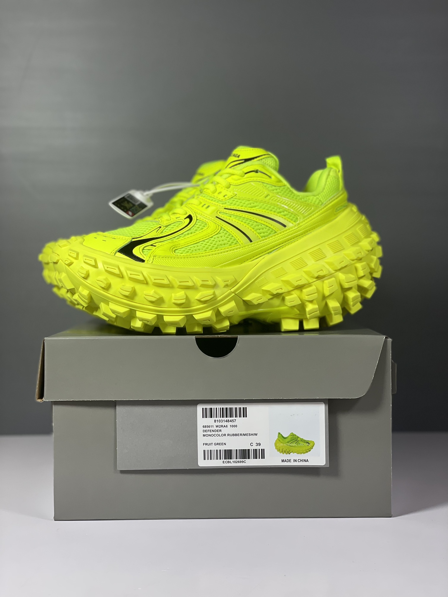 Balenciaga Defender Platform Sneakers Fruit Green