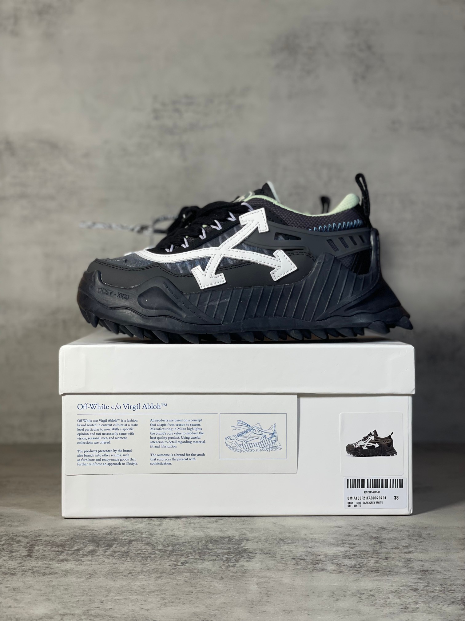 Off-White ODSY-1000 Chunky Sneakers Black