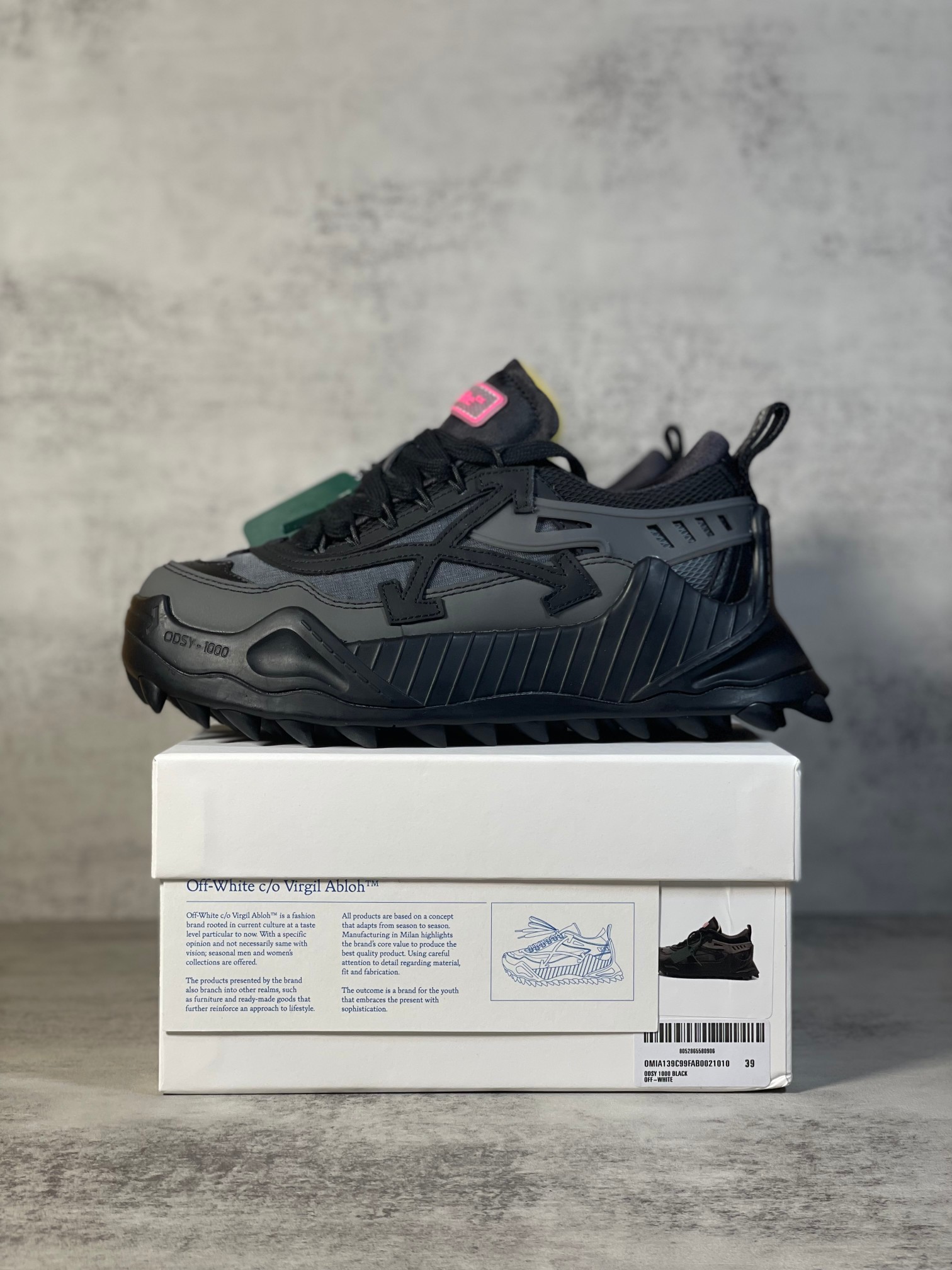 Off-White ODSY-1000 Chunky Sneakers Black/Gray