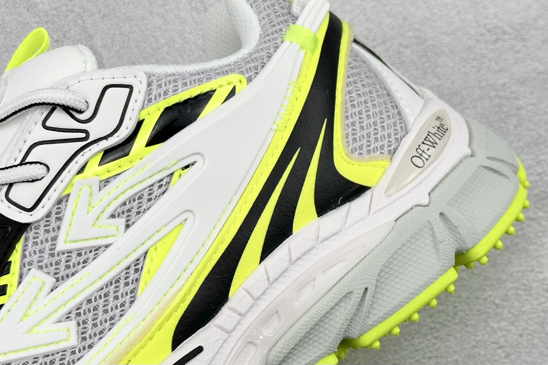 Off-White Chunky Mesh Sneakers White Neon Yellow