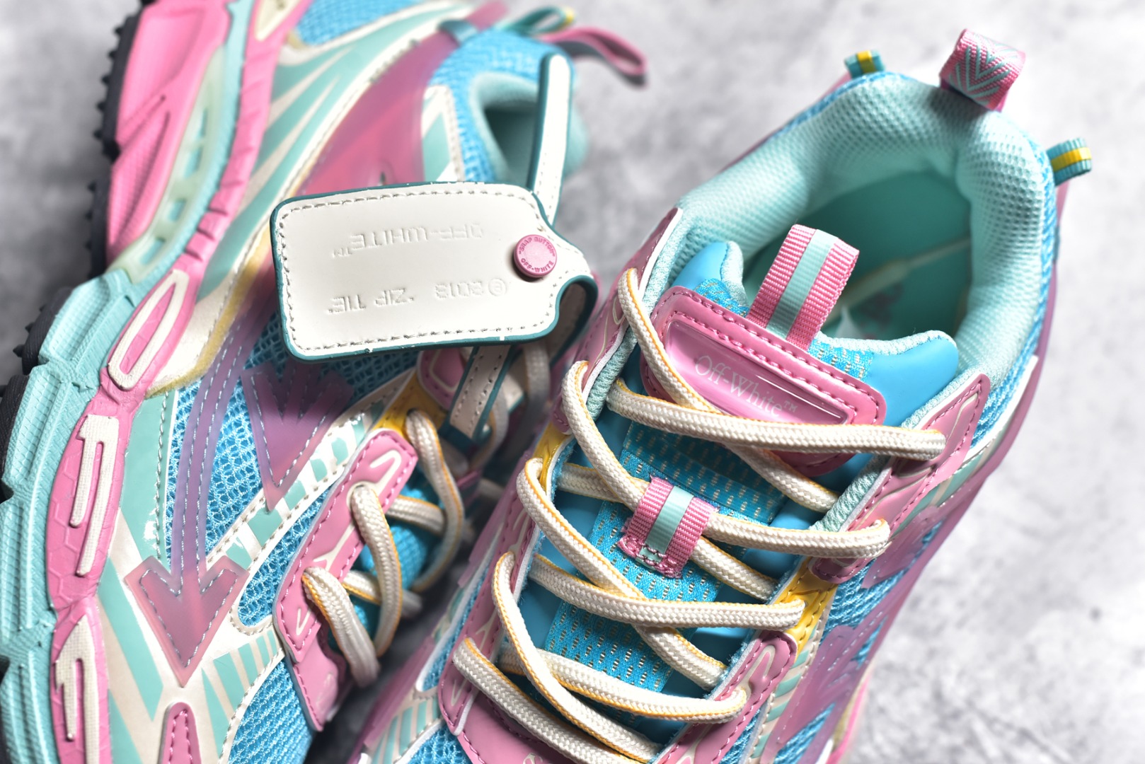 Off-White CO 3D Print Running Shoes Multicolor