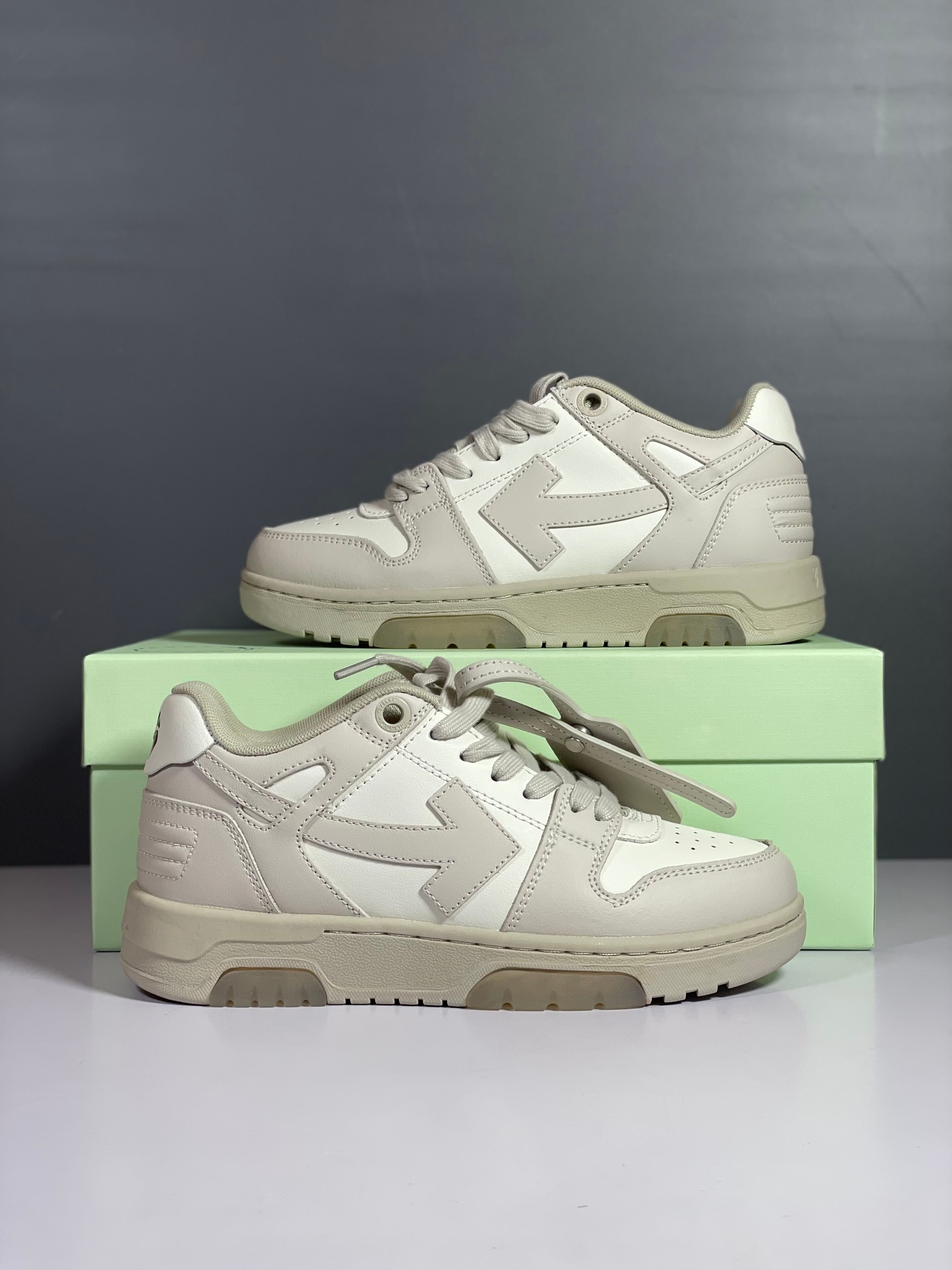 Off-White Out Of Office Low Sneakers Beige