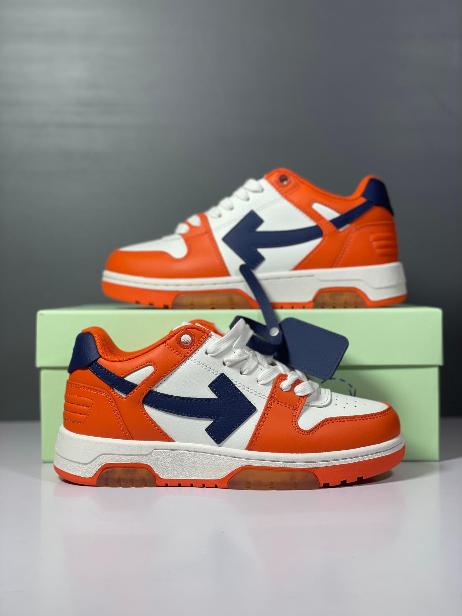 Off-White Out Of Office Low Top Sneakers White/Orange/Navy