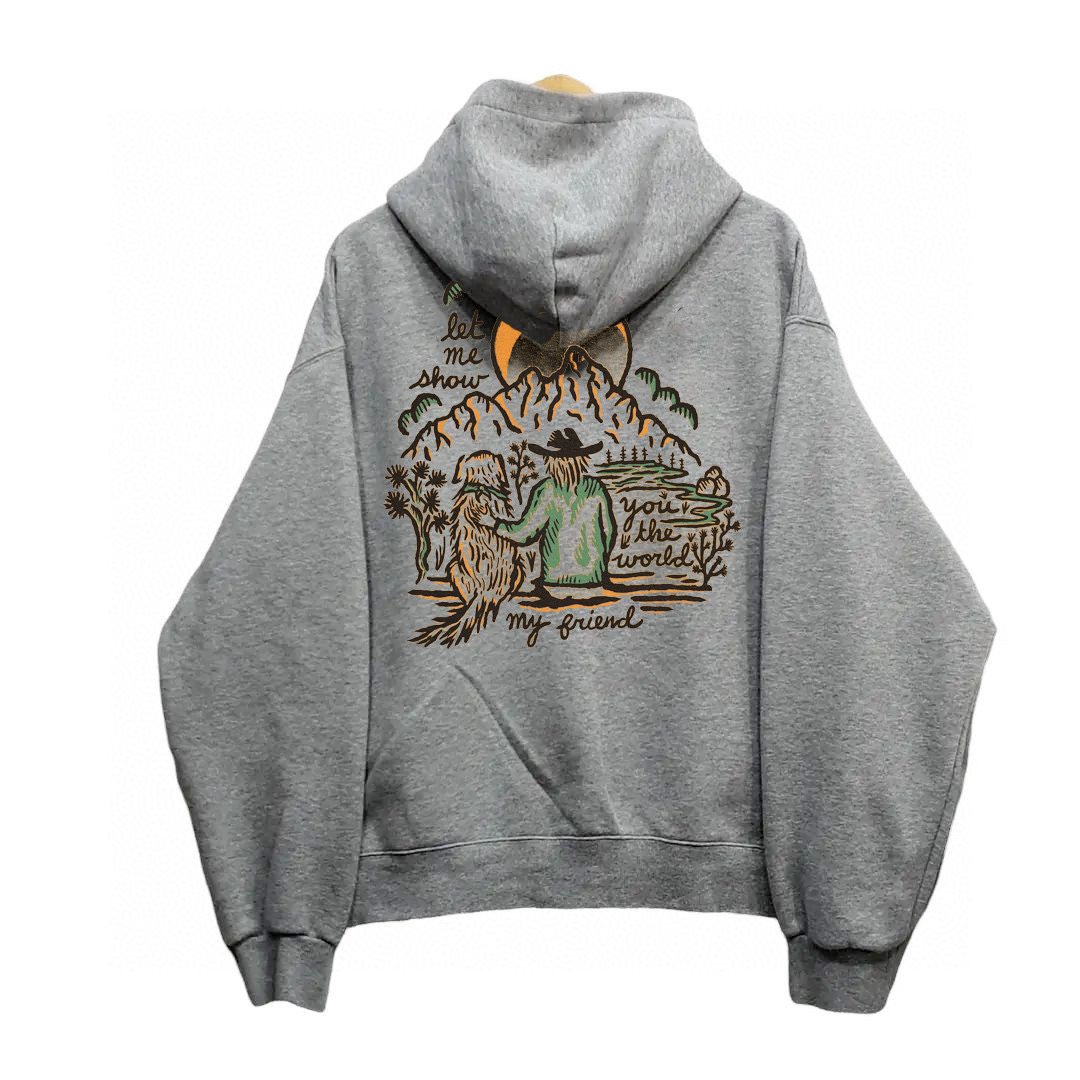 The North Face Animal Graphic Hoodie Gray