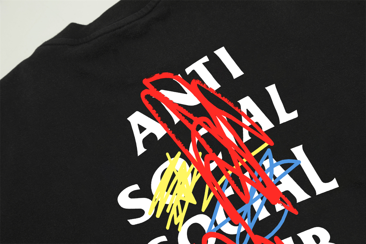 Anti Social Social Club Graffiti Logo Tee Multicolor