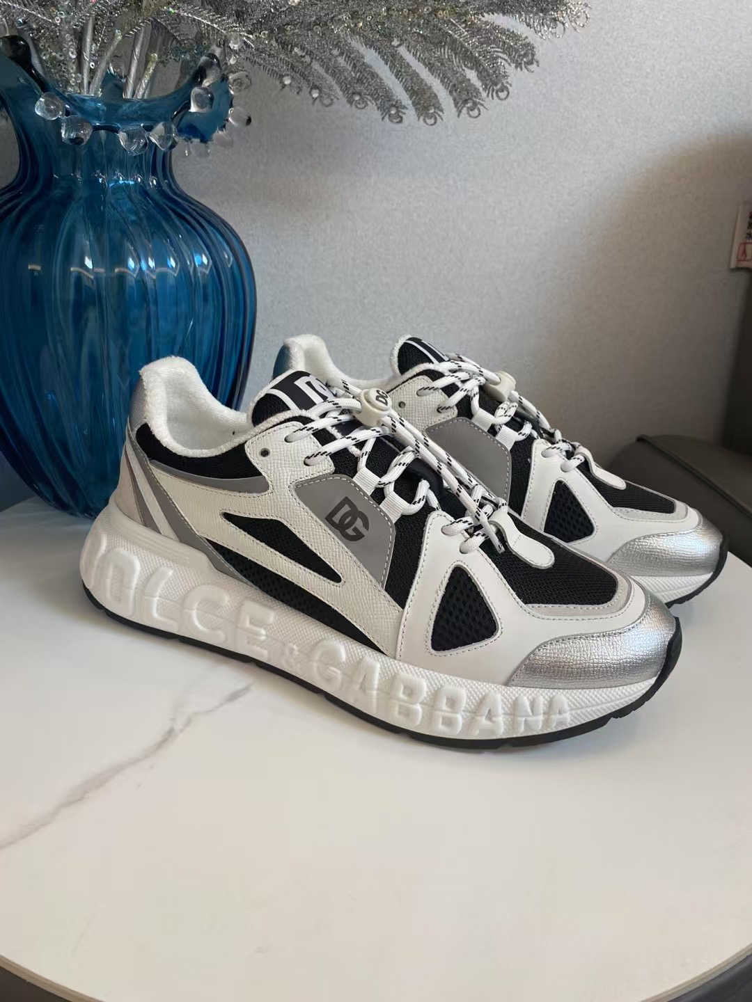 Dolce & Gabbana Mesh Sneakers Multi-Color