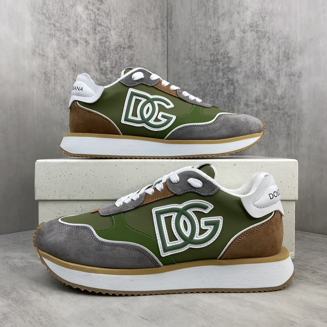 Dolce & Gabbana DG Logo Dad Sneakers Green