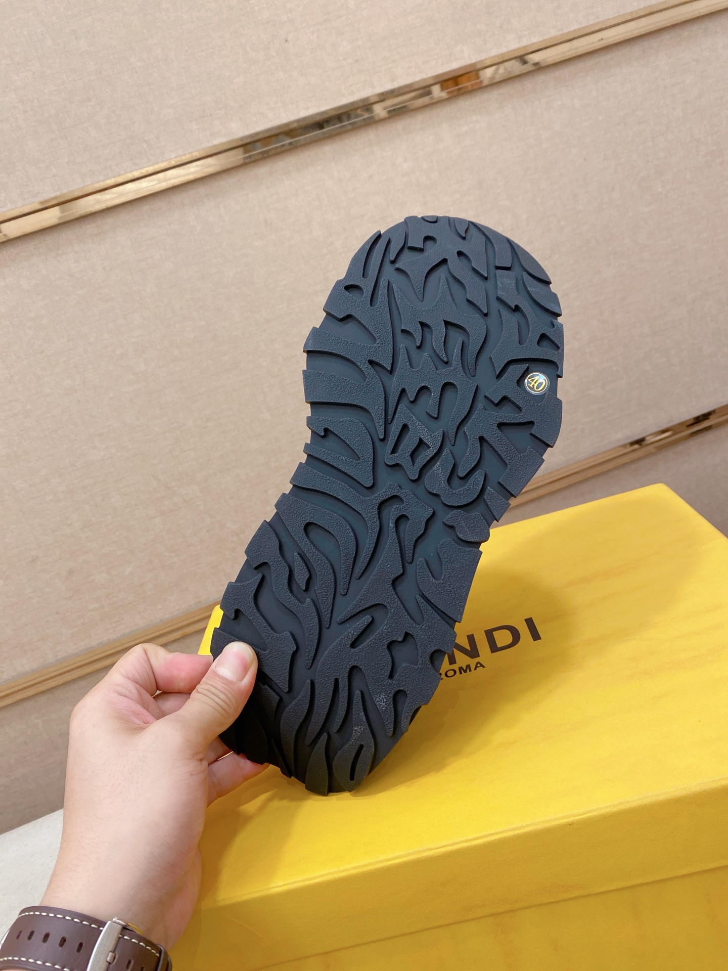 Fendi Flow Chunky Sneakers Black/Yellow