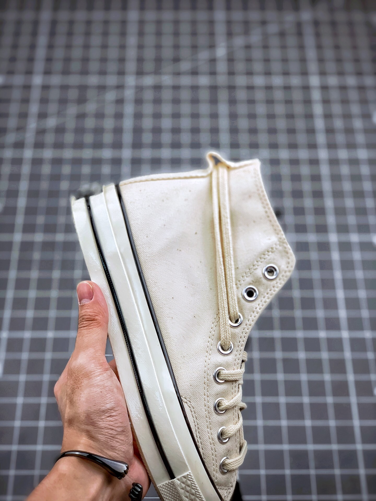 Essentials x Converse Chuck 70 High Black Beige