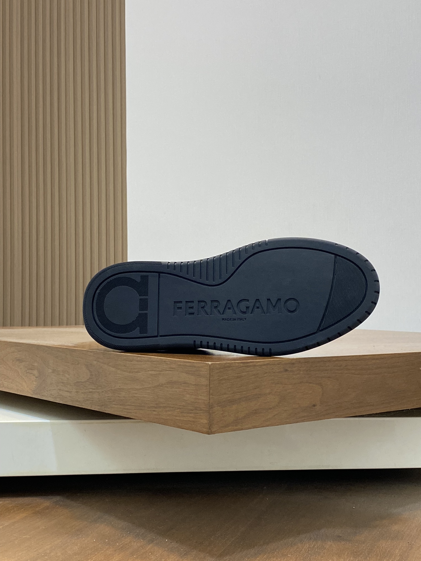 Ferragamo Napa Leather Sneakers Black