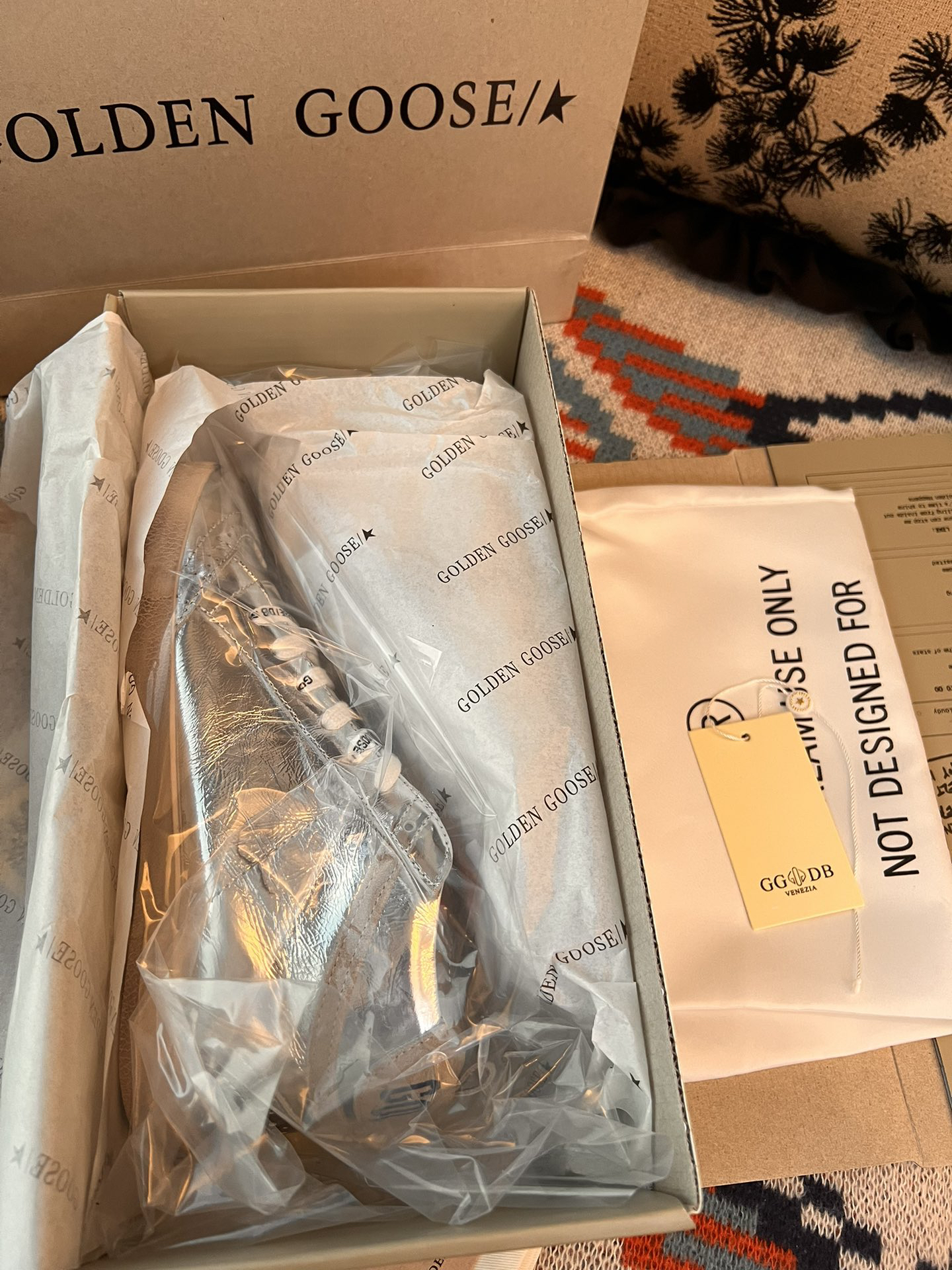 Golden Goose Superstar High-Top Silver