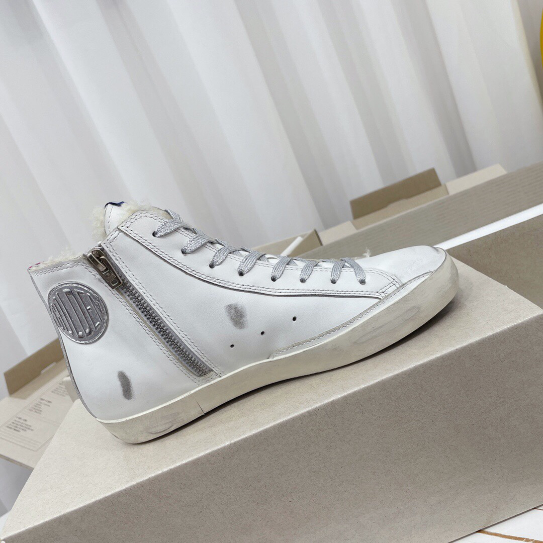 Golden Goose Francy Sherpa High-Top Sneakers Purple