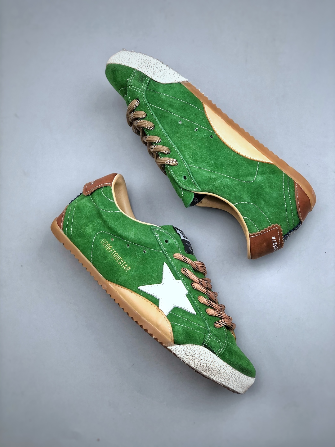 Golden Goose True-Star Suede Sneakers Green