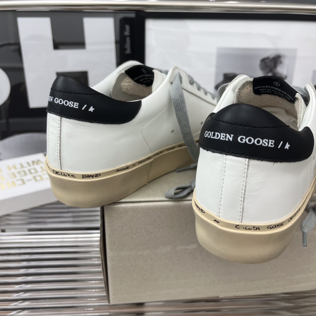 Golden Goose Hi Star Platform Sneakers White/Beige/Black