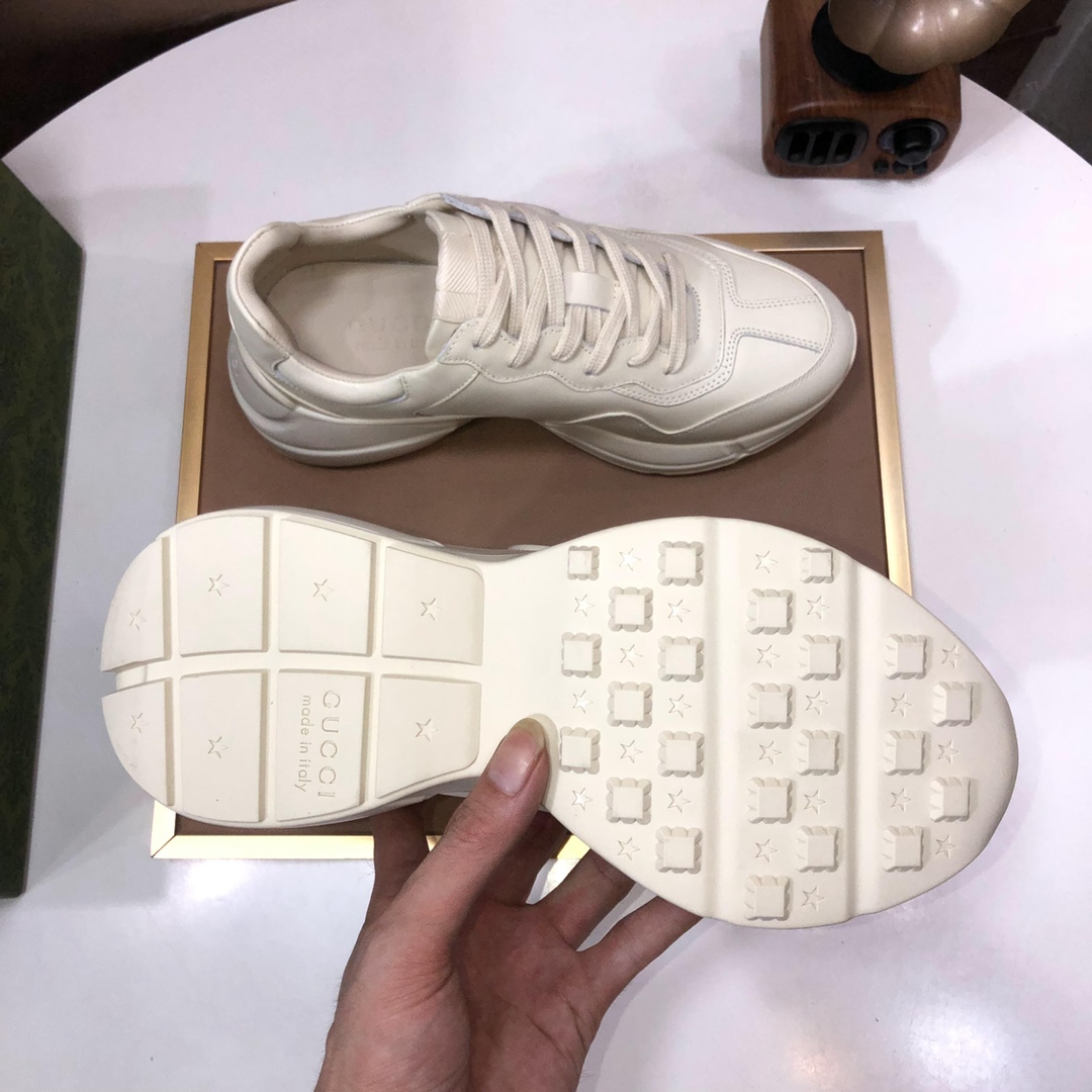 Gucci GG Logo Chunky Sneakers Beige