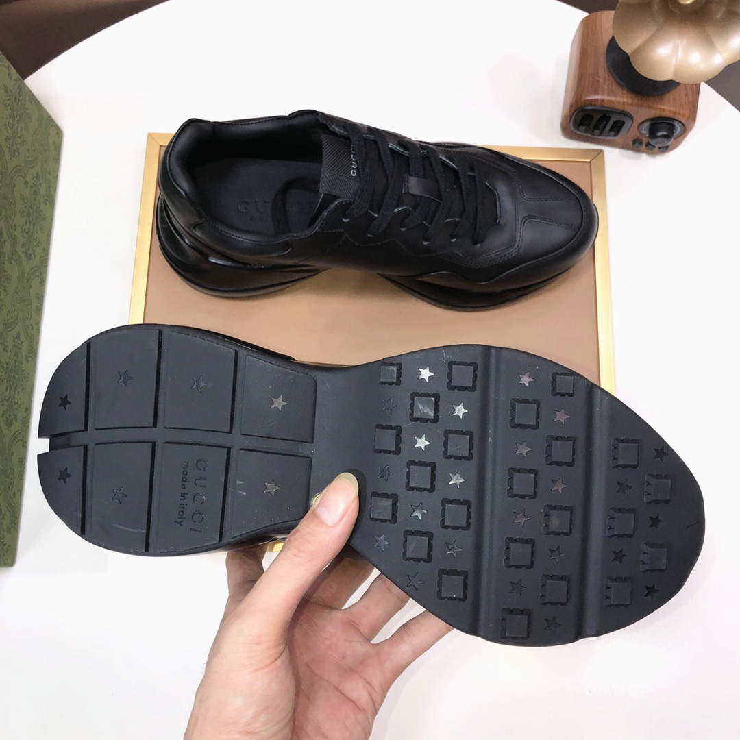 Gucci GG Leather Chunky Sneaker Black