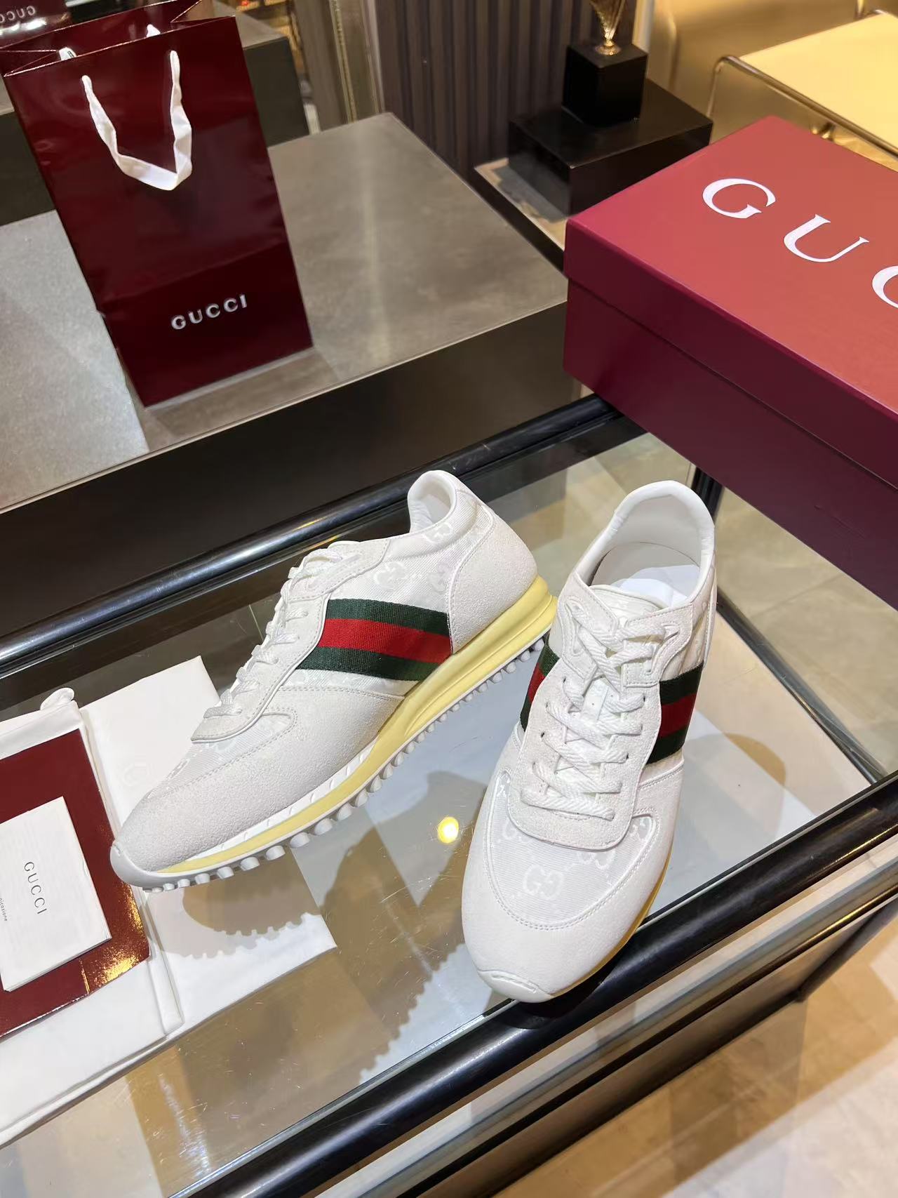Gucci Re-Motion Platform Sneakers White