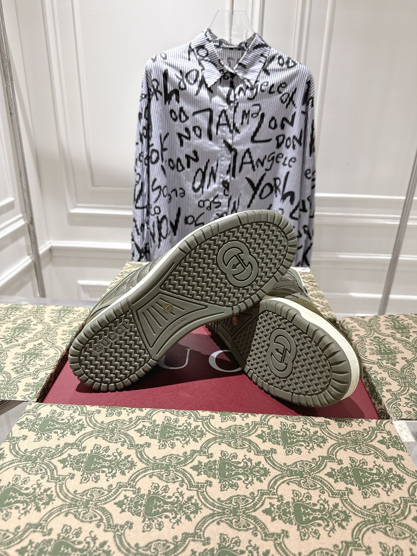 Gucci Vintage GG Low-Top Sneakers Green