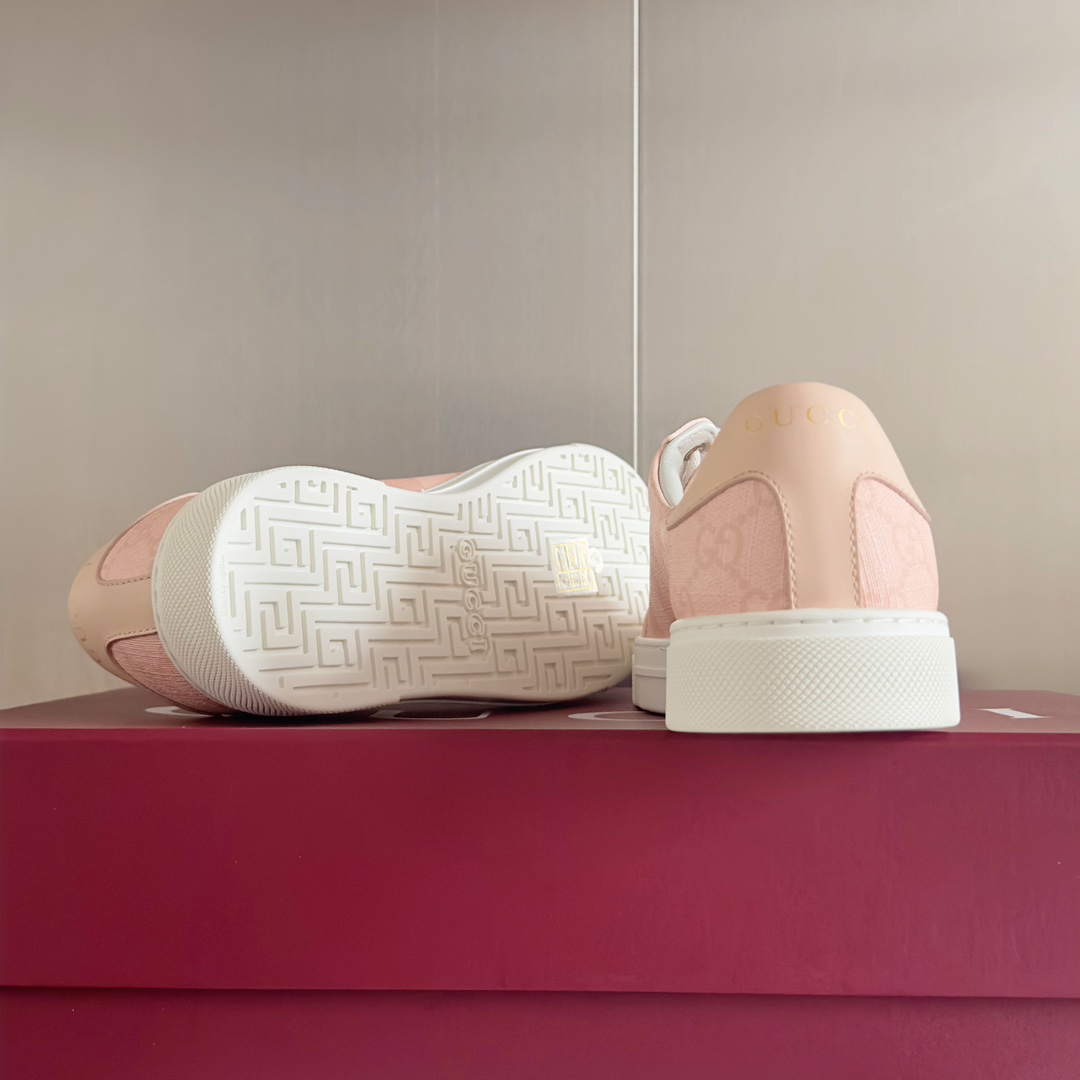 Gucci Ace Low-Top Sneakers Pink