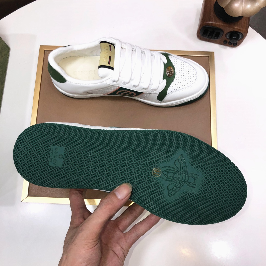 Gucci GG Low-Top Sneakers White Green