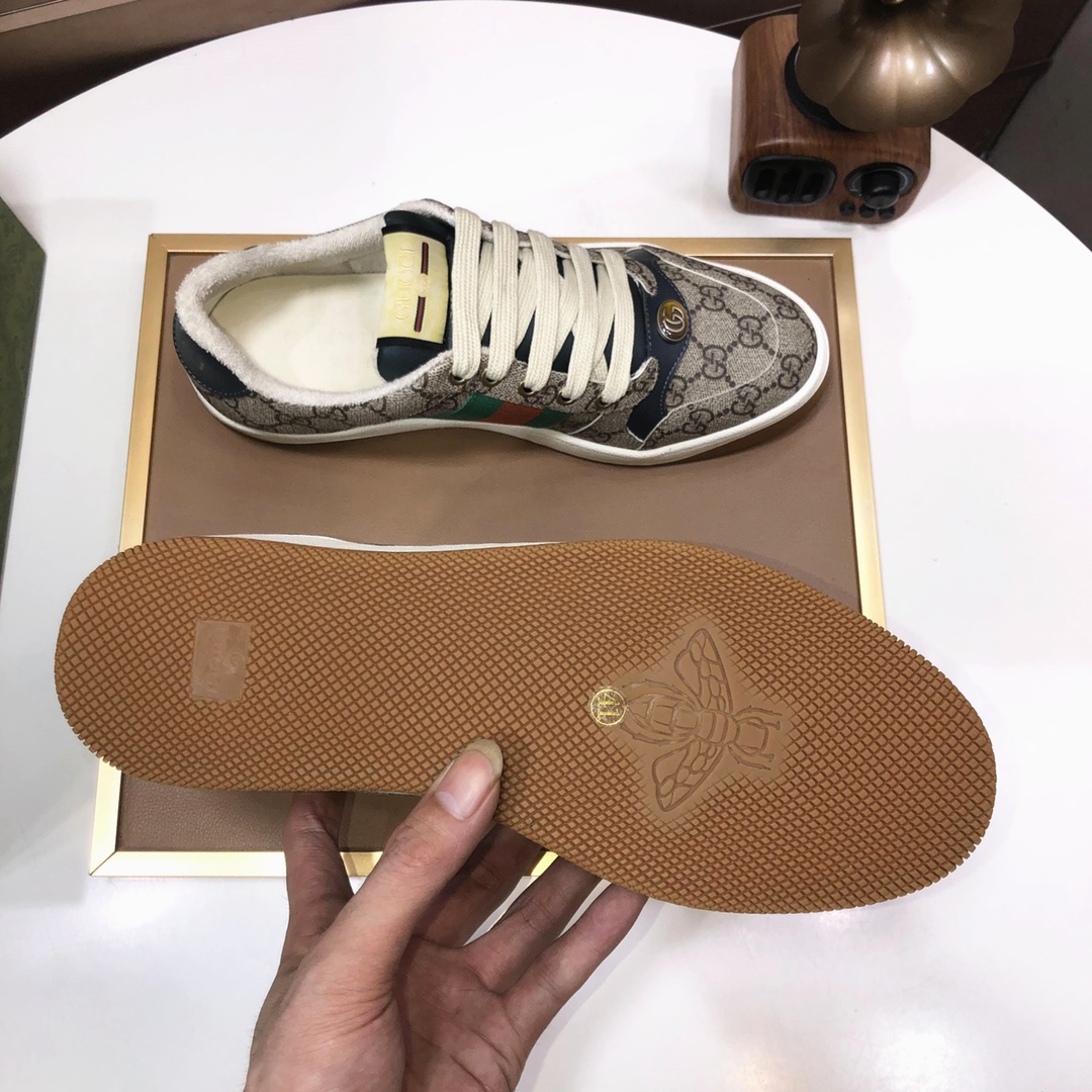 Gucci GG Web Stripe Low-Top Sneakers Multicolor