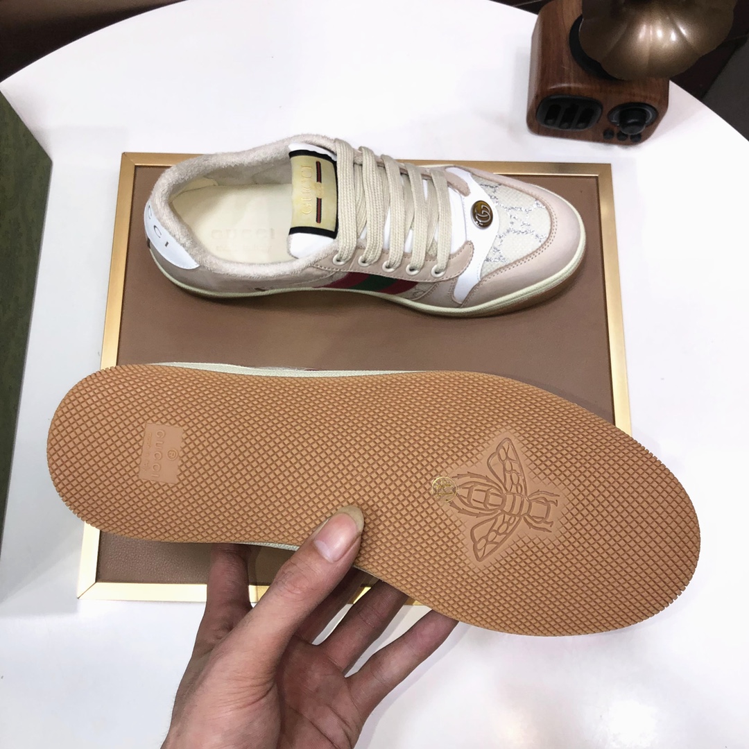 Gucci Web Stripe Sneaker Beige