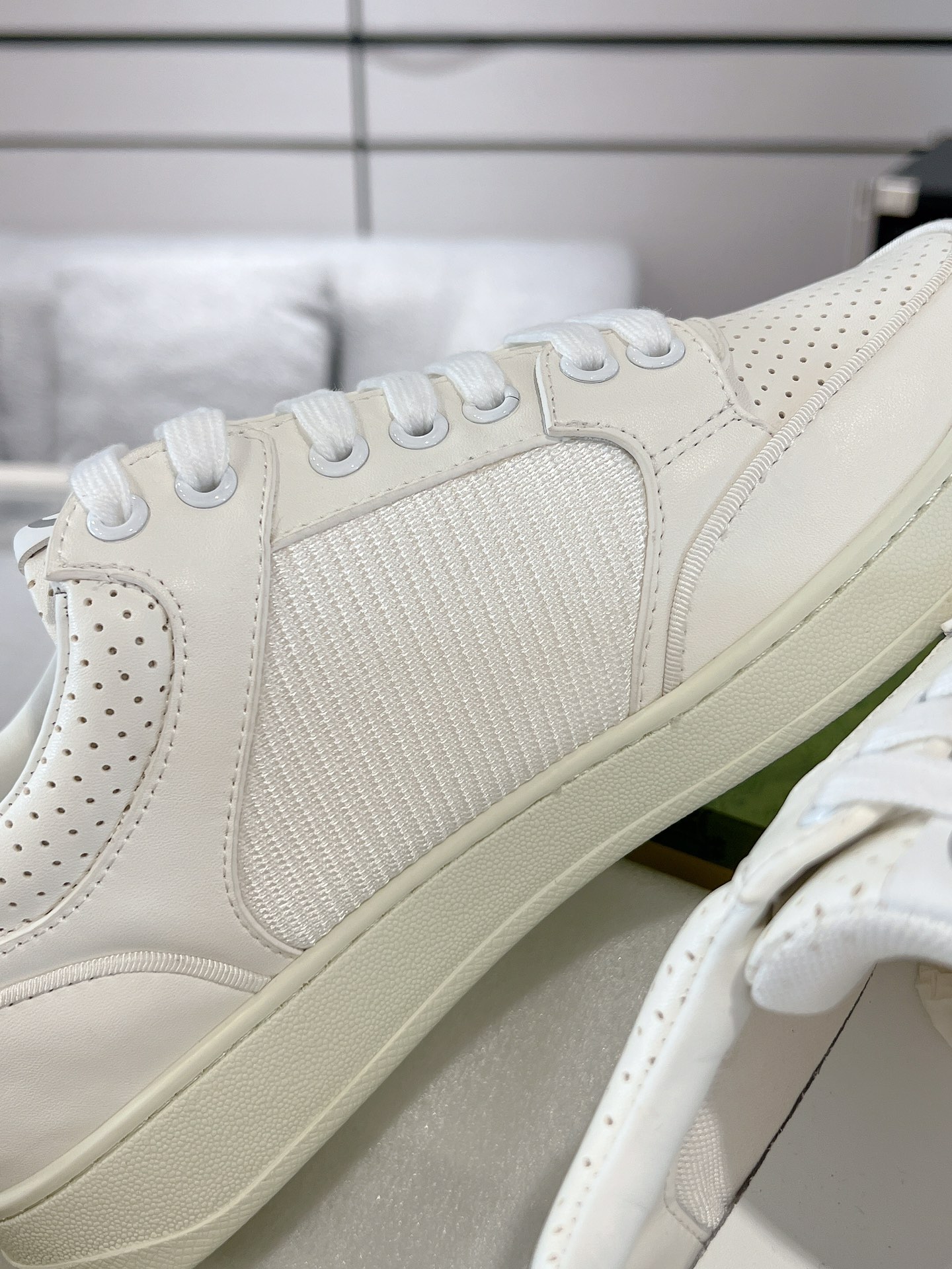 Gucci GG Panel Low-Top Sneakers White