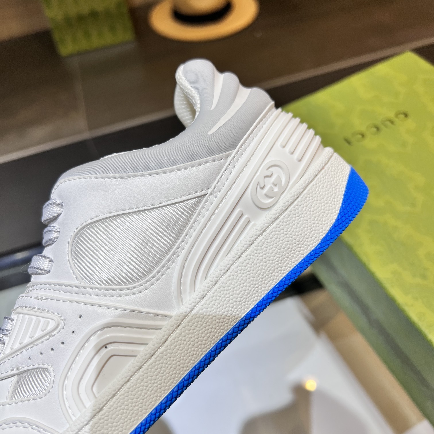 Gucci Low-Top Sneakers White/Blue