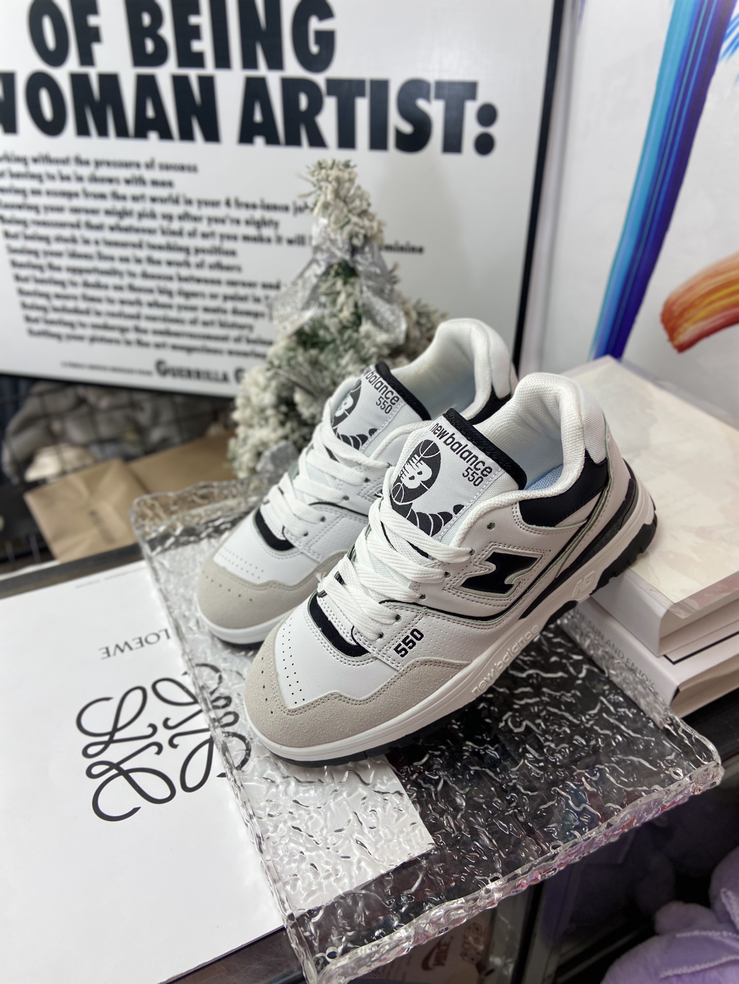 New Balance 550 Retro Sneakers White/Black