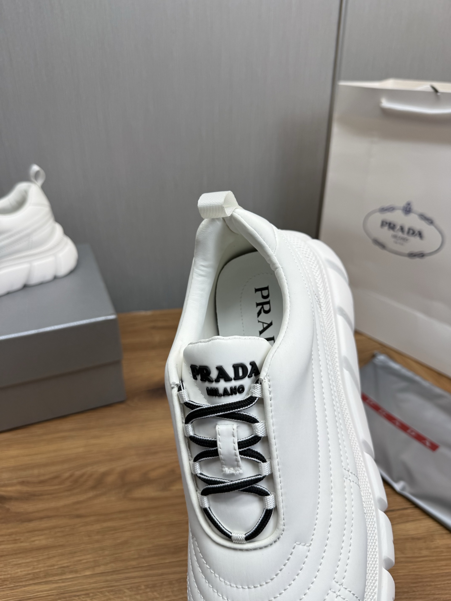 Prada Milano Chunky Sneakers White