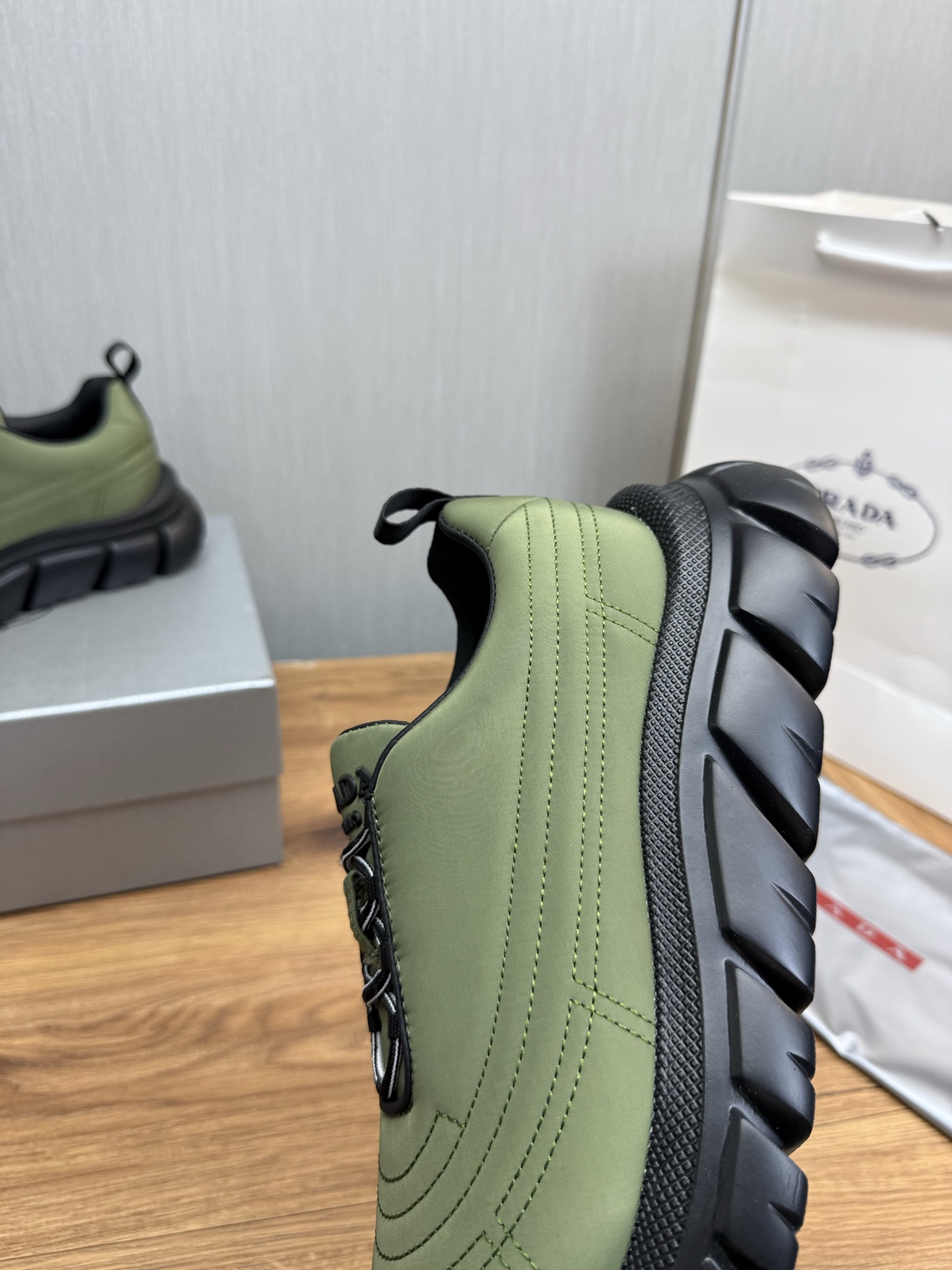 Prada Milano Chunky Sneakers Green