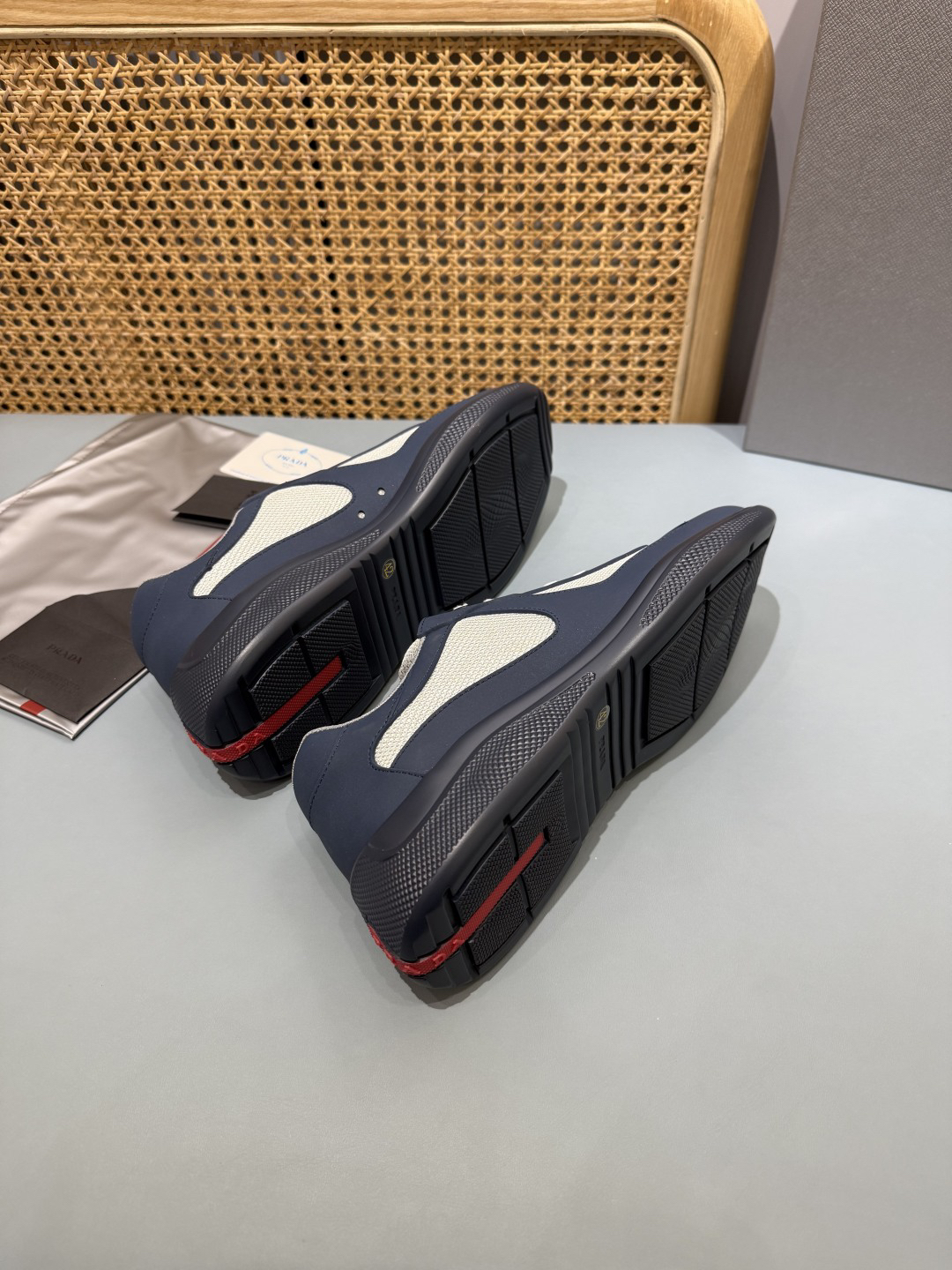 Prada Americas Cup Sneakers Navy