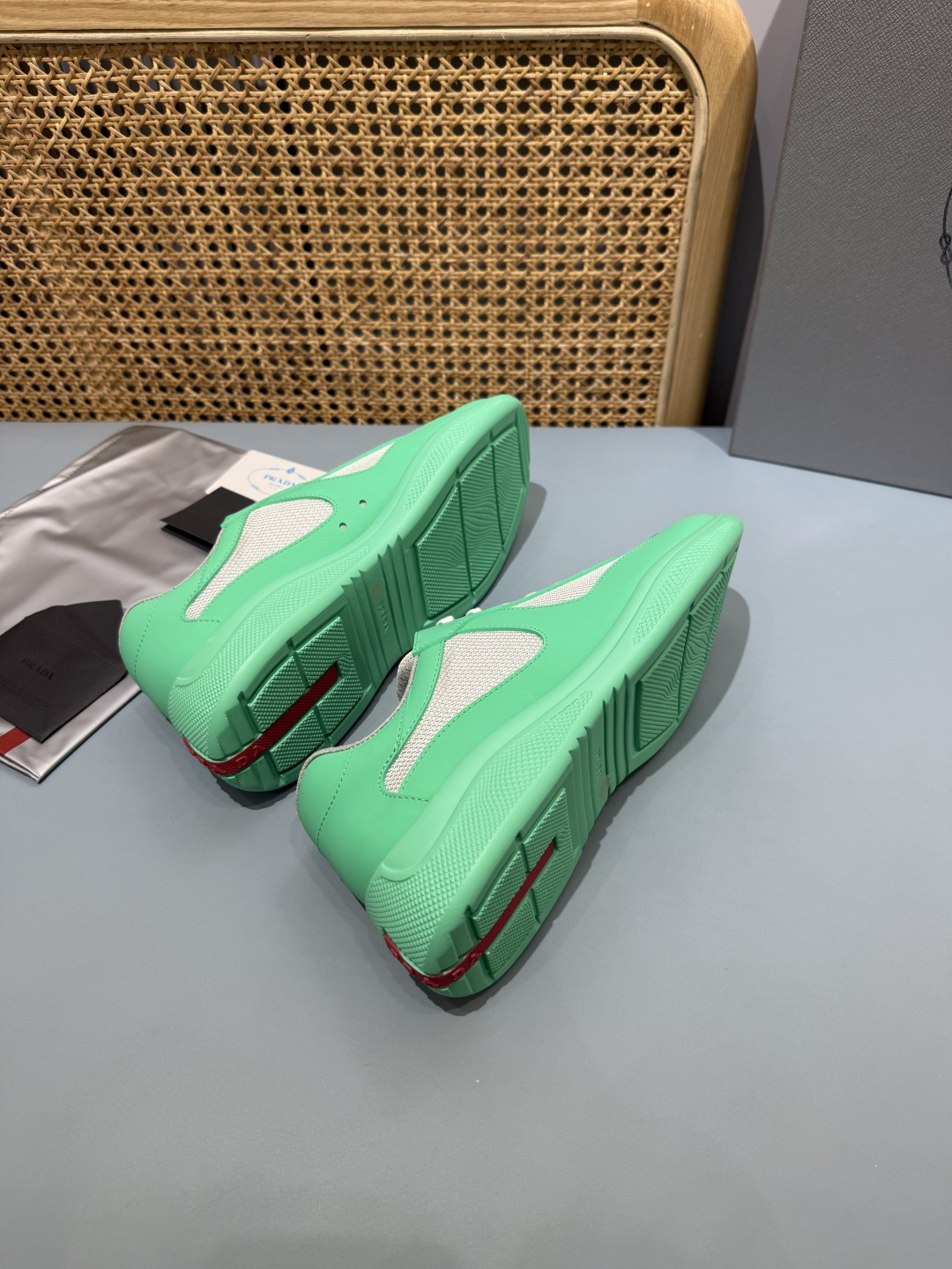 Prada Americas Cup Sneakers Mint Green
